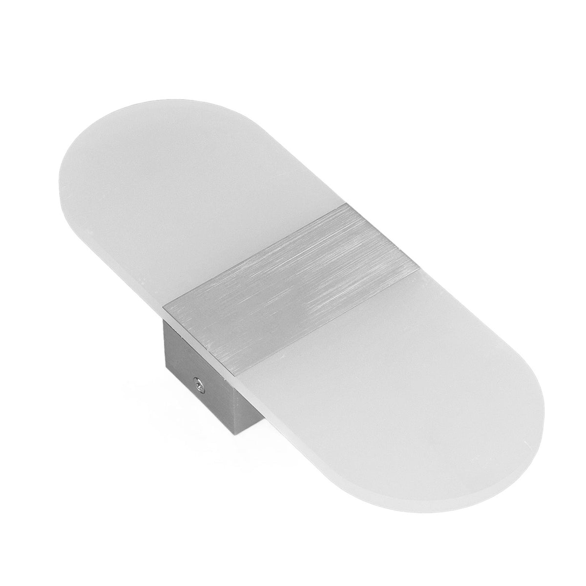 LED Wall Light Acrylic 360° Up Down 6W Warm Modern Wall Lamp for Hallway Bedroom Restaurant 90‑265V White