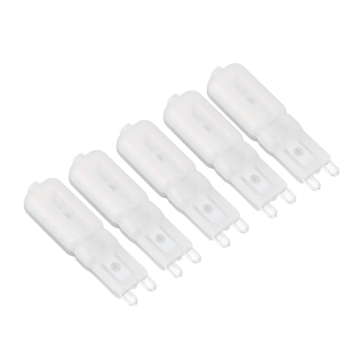 5Pcs G9 LED Bulb Brightness Dimmable High Color Rendering White Shell 22 LEDs Light Bulb for Landscape Lights AC 220V White Light