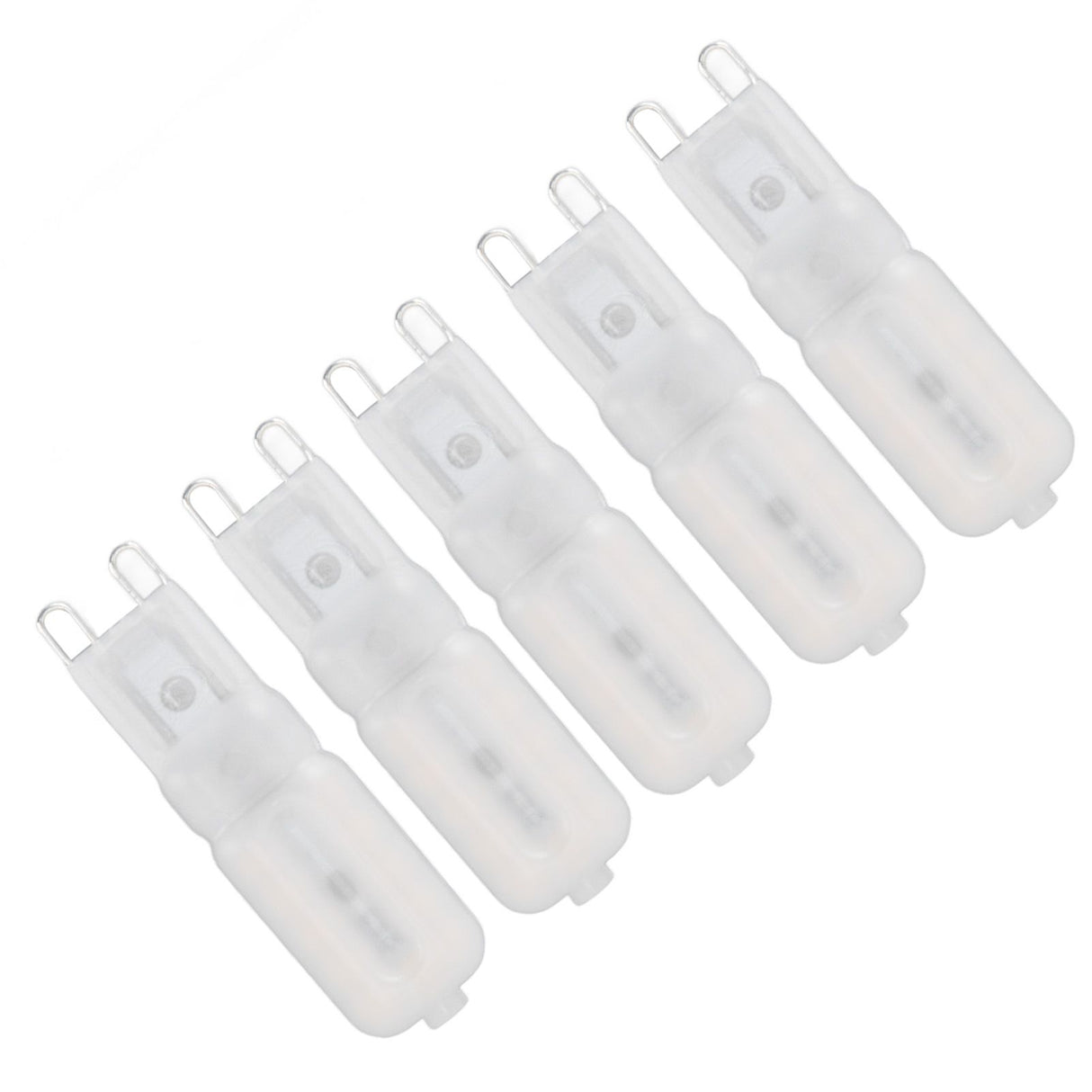 5Pcs G9 LED Bulb Brightness Dimmable High Color Rendering White Shell 22 LEDs Light Bulb for Landscape Lights AC 220V Warm Light