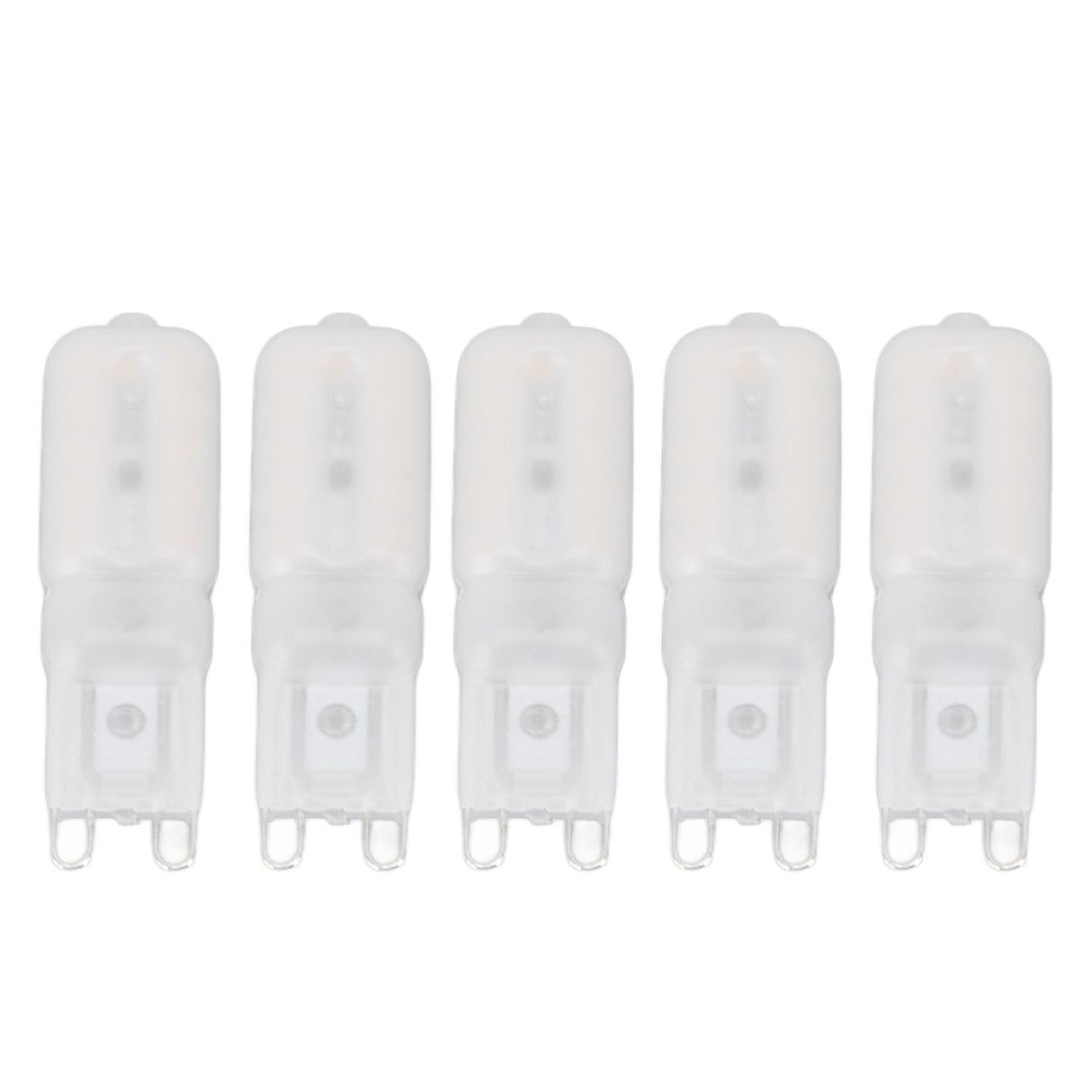 5Pcs G9 LED Bulb Brightness Dimmable High Color Rendering White Shell 22 LEDs Light Bulb for Landscape Lights AC 220V Warm Light