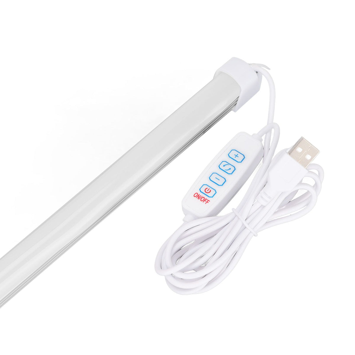 Under Cabinet Light USB Plug in Dimmable Eye Protection 3 Colors LED Counter Bar Lamp for Dormitory Bedroom Desk