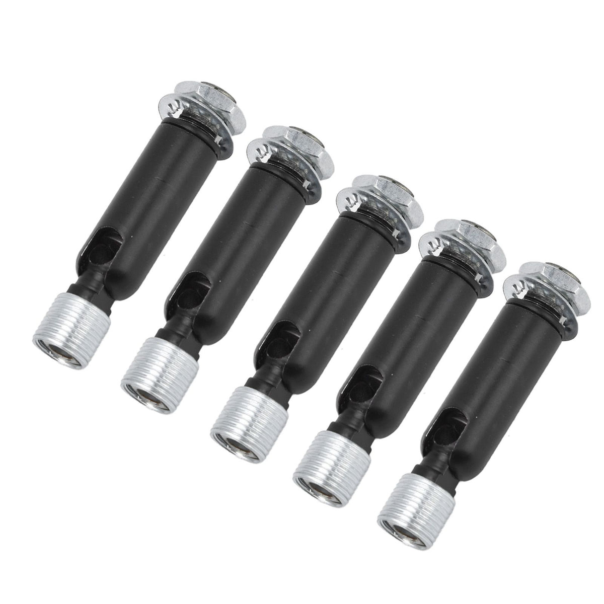 5Pcs M10 Sloped Ceiling Adapter for Ceiling Lamp Pendant Light Chandelier Track Suspension Accessories M10 External Gear Steering Joint Black