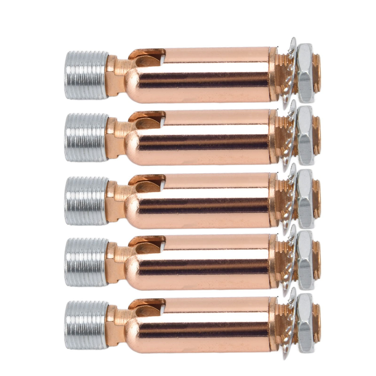 5Pcs M10 Sloped Ceiling Adapter for Ceiling Lamp Pendant Light Chandelier Track Suspension Accessories M10 External Gear Steering Joint Rose Gold