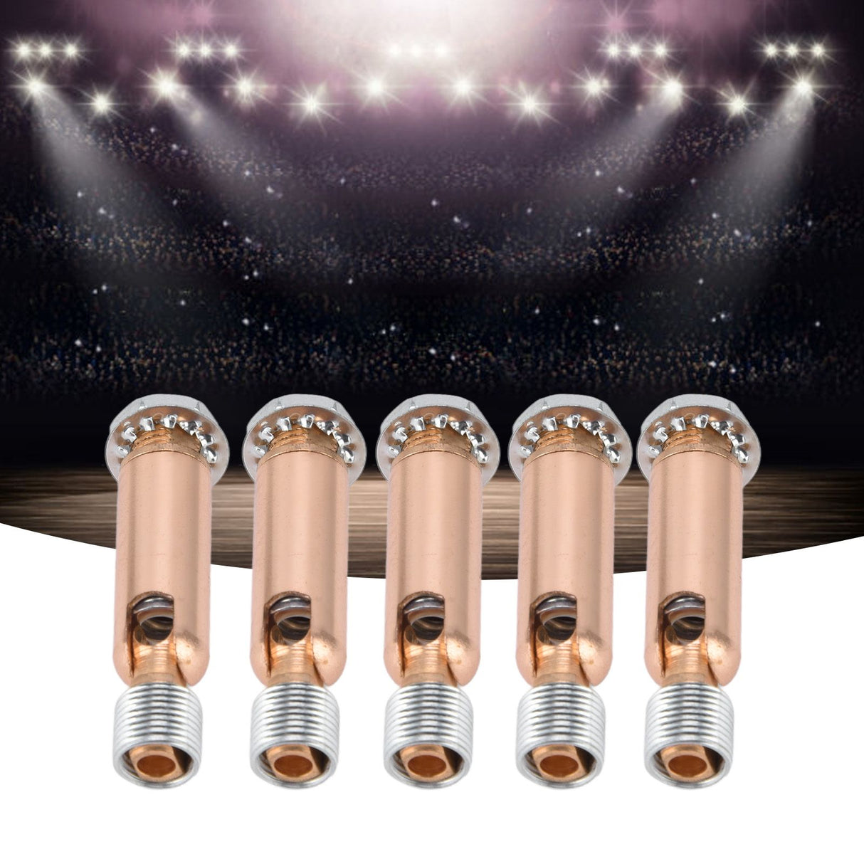 5Pcs M10 Sloped Ceiling Adapter for Ceiling Lamp Pendant Light Chandelier Track Suspension Accessories M10 External Gear Steering Joint Rose Gold