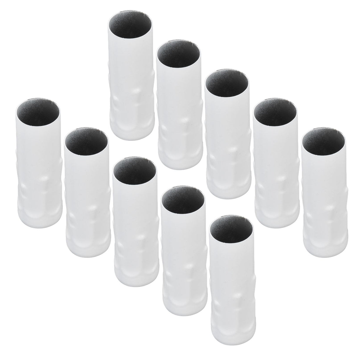 10Pcs E14 Metal Tube for Candle Lamp Holder Lamp Base Lighting Accessories 25x80mm White