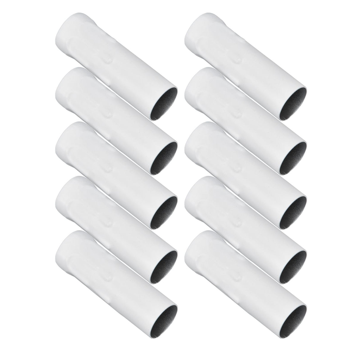 10Pcs E14 Metal Tube for Candle Lamp Holder Lamp Base Lighting Accessories 25x80mm White