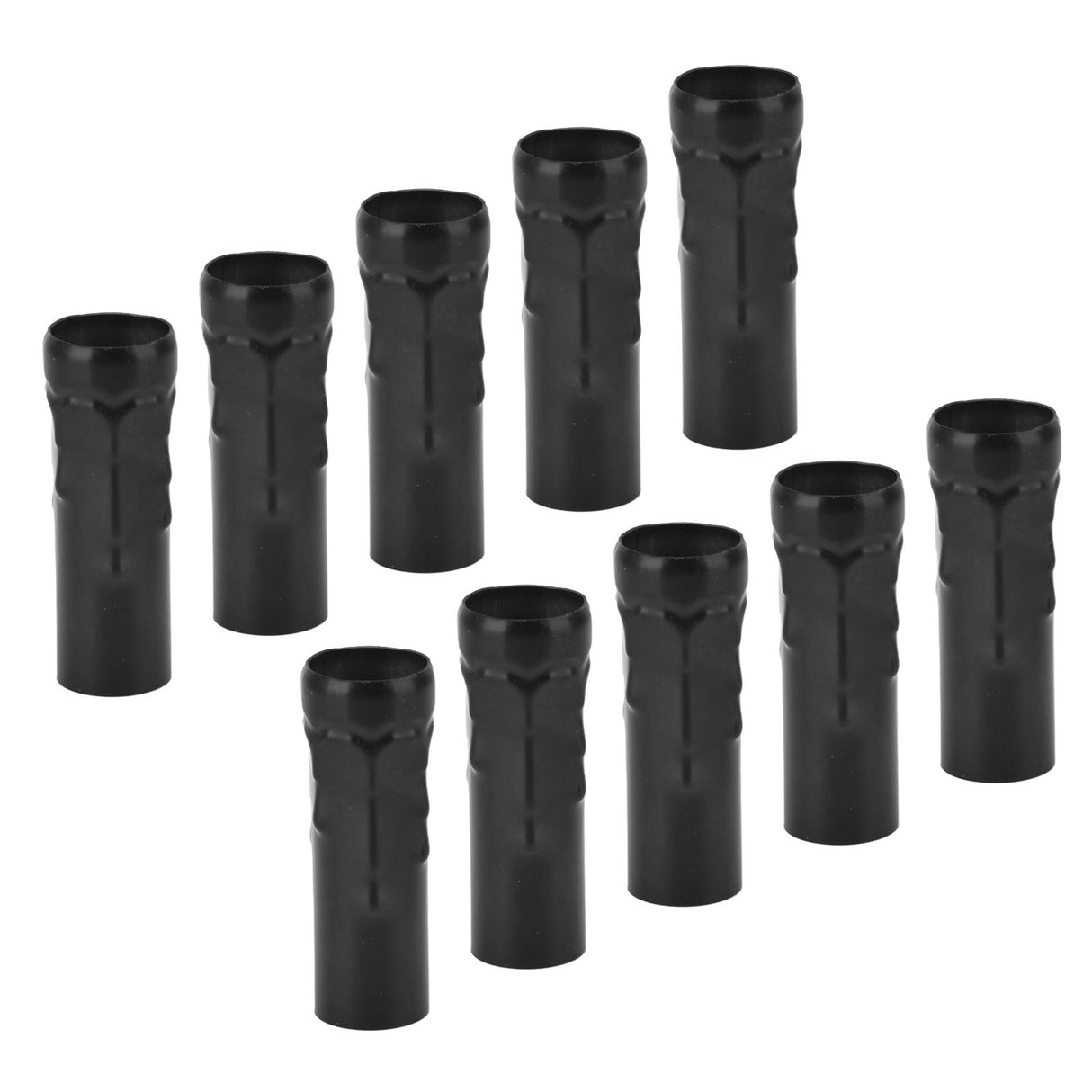 10Pcs E14 Metal Tube for Candle Lamp Holder Lamp Base Lighting Accessories 25x80mm Black