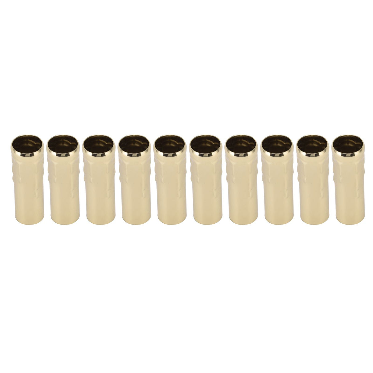 10Pcs E14 Metal Tube for Candle Lamp Holder Lamp Base Lighting Accessories 25x80mm Gold