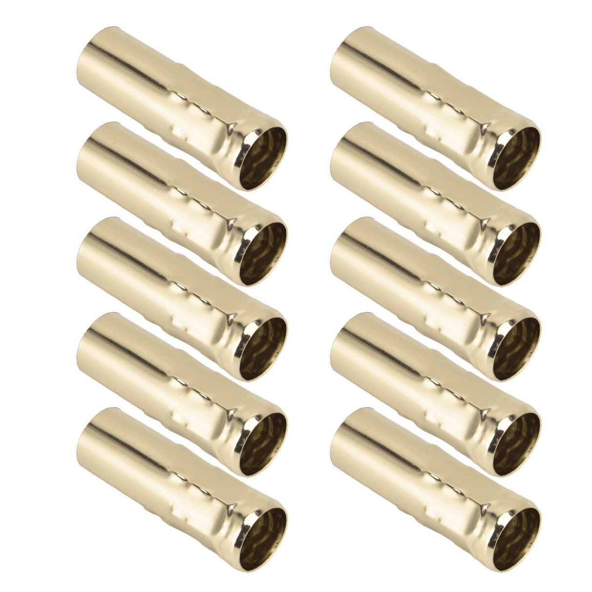 10Pcs E14 Metal Tube for Candle Lamp Holder Lamp Base Lighting Accessories 25x80mm Gold