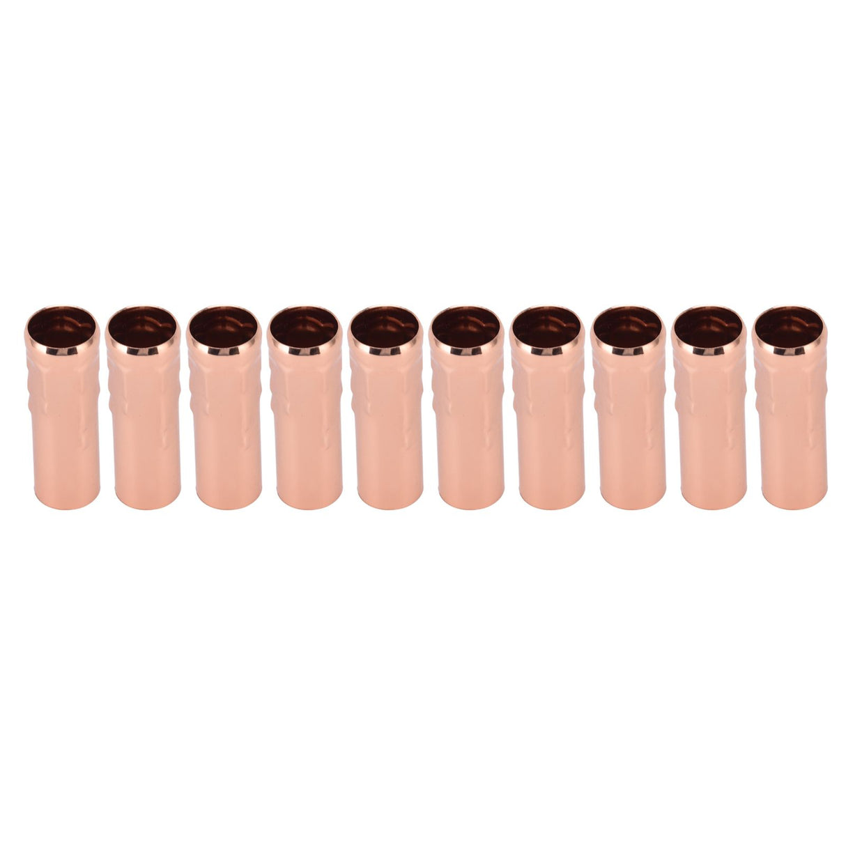 10Pcs E14 Metal Tube for Candle Lamp Holder Lamp Base Lighting Accessories 25x80mm Rose Gold