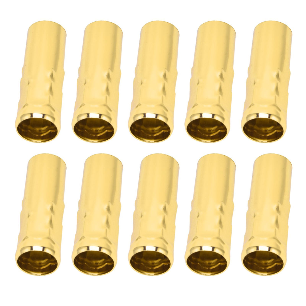 10Pcs E14 Metal Tube for Candle Lamp Holder Lamp Base Lighting Accessories 25x80mm Electrophoresis Gold