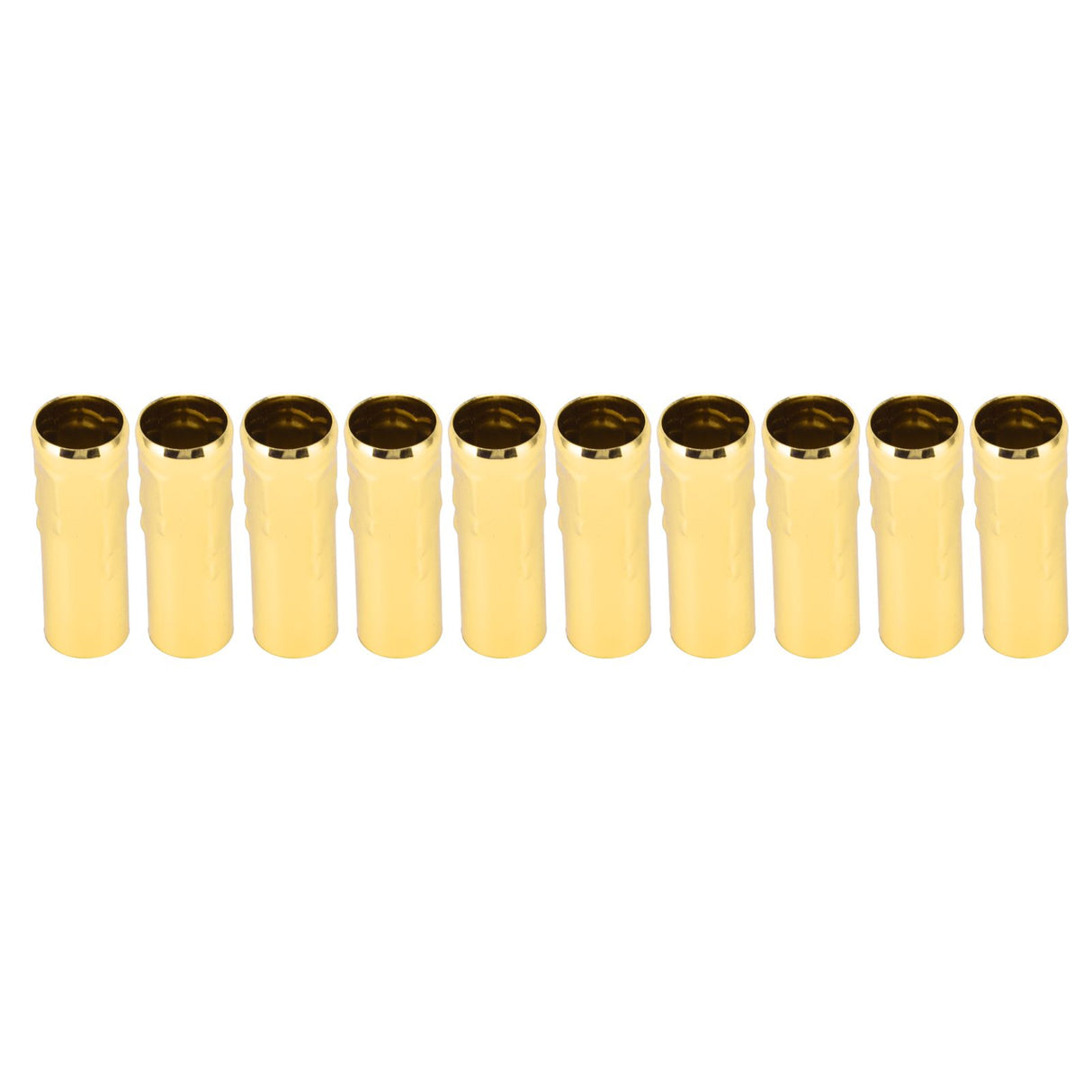 10Pcs E14 Metal Tube for Candle Lamp Holder Lamp Base Lighting Accessories 25x80mm Electrophoresis Gold