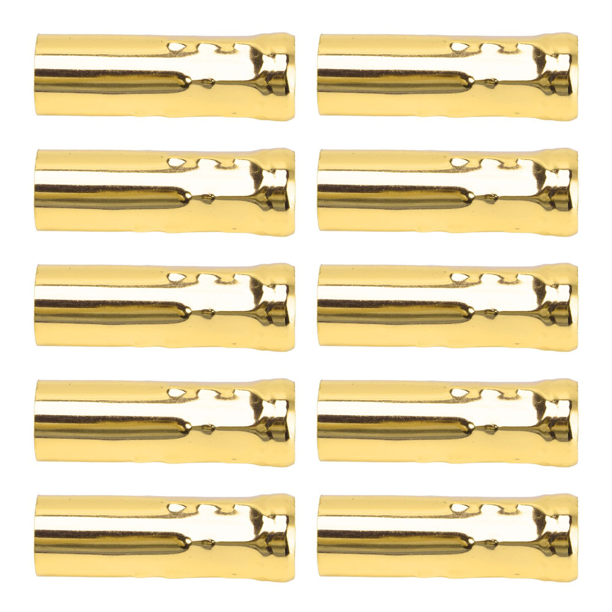 10Pcs E14 Metal Tube for Candle Lamp Holder Lamp Base Lighting Accessories 25x80mm Electrophoresis Gold
