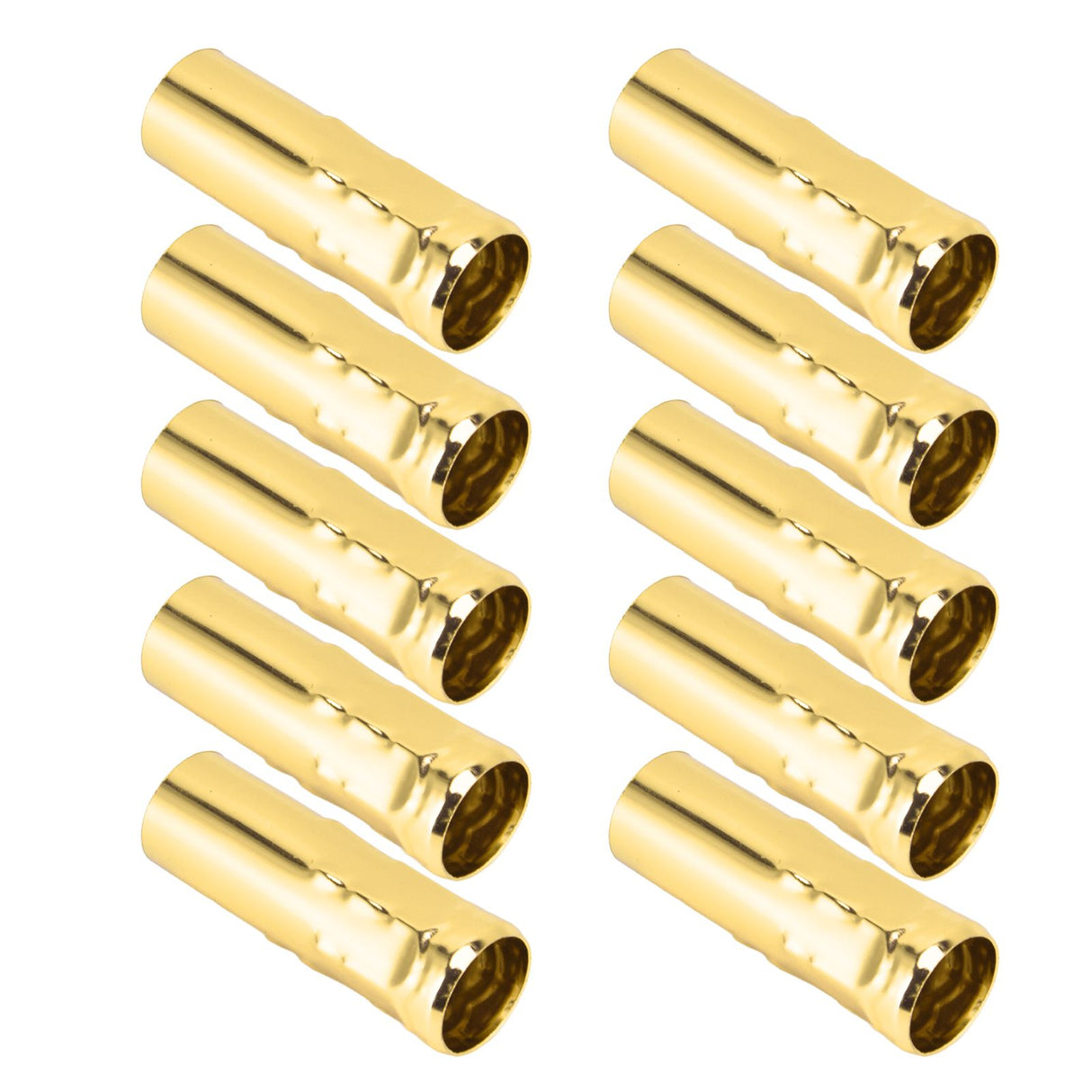 10Pcs E14 Metal Tube for Candle Lamp Holder Lamp Base Lighting Accessories 25x80mm Electrophoresis Gold