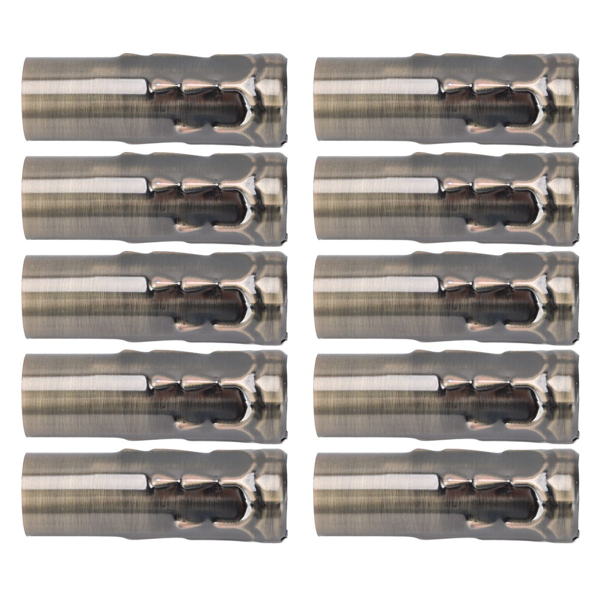 10Pcs E14 Metal Tube for Candle Lamp Holder Lamp Base Lighting Accessories 25x80mm Bronze