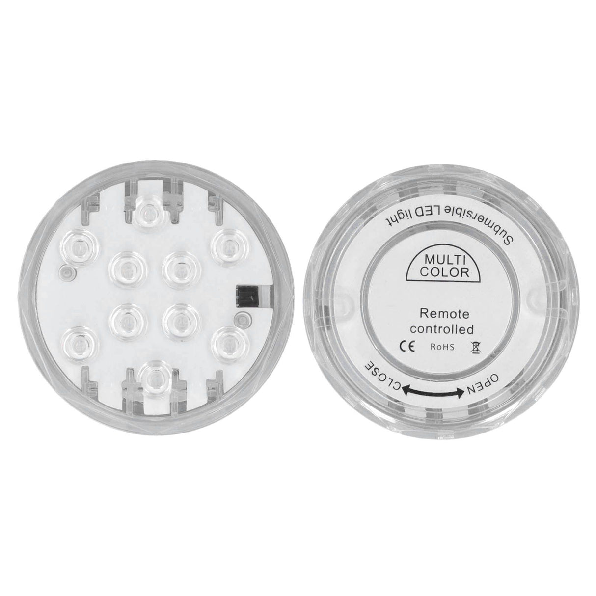 RGB Underwater Spot Light with Remote Control Submersible LED Light IP68 Waterproof for Aquarium Pond