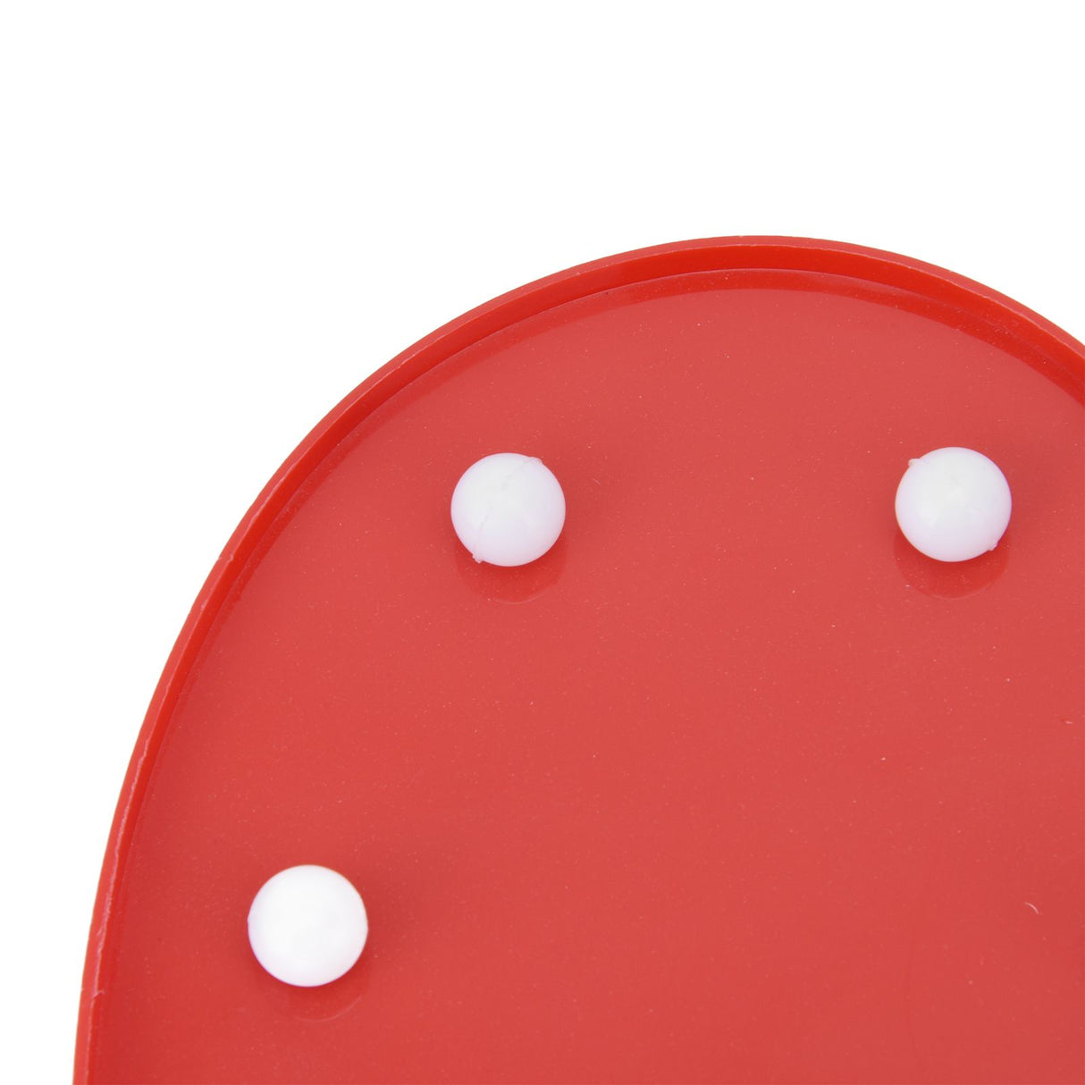 Heart Shaped Night Light 10 LEDs Cute Battery Powered Warm Light Kids LED Love Shaped Lamp with Hook Hole for Kid's Room Red