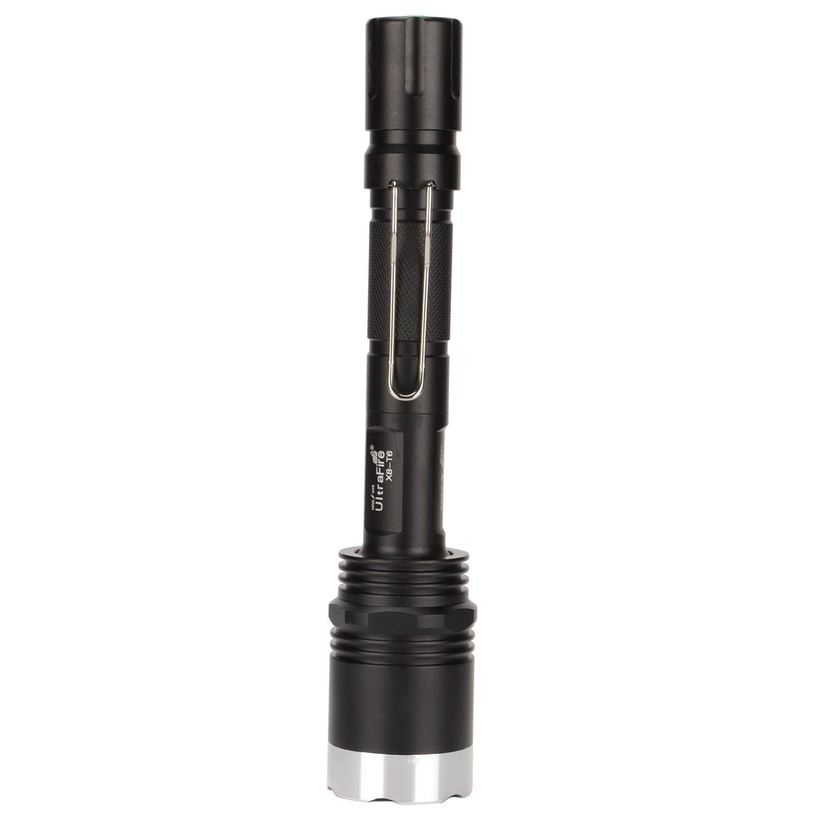 Camping Flashlight 5000LM Lengthened IPX5 Waterproof Anodized Black T6 Lamp Beads White Light Outdoor Flashlight