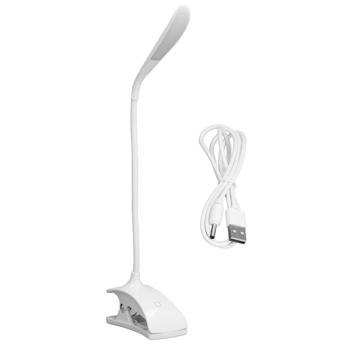 LED Desk Lamp 3 Level Brightness Energy Saving Eye Protection Clip Table Lamp with Flexible Gooseneck