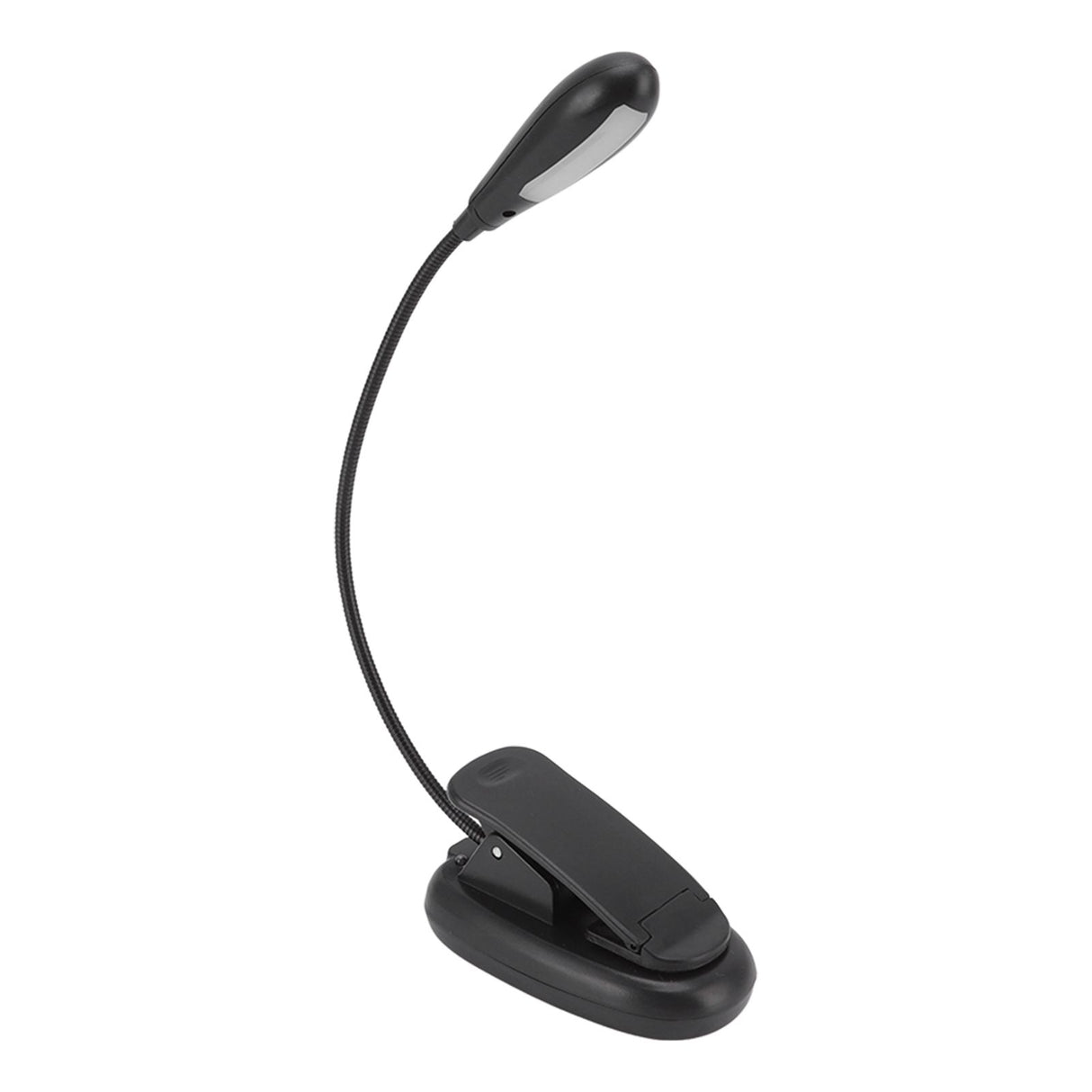 Clip On Light Black 9 Level 7 Lamps Foldable Flexible Gooseneck USB Rechargeable LED Clip Table Reading Lamp