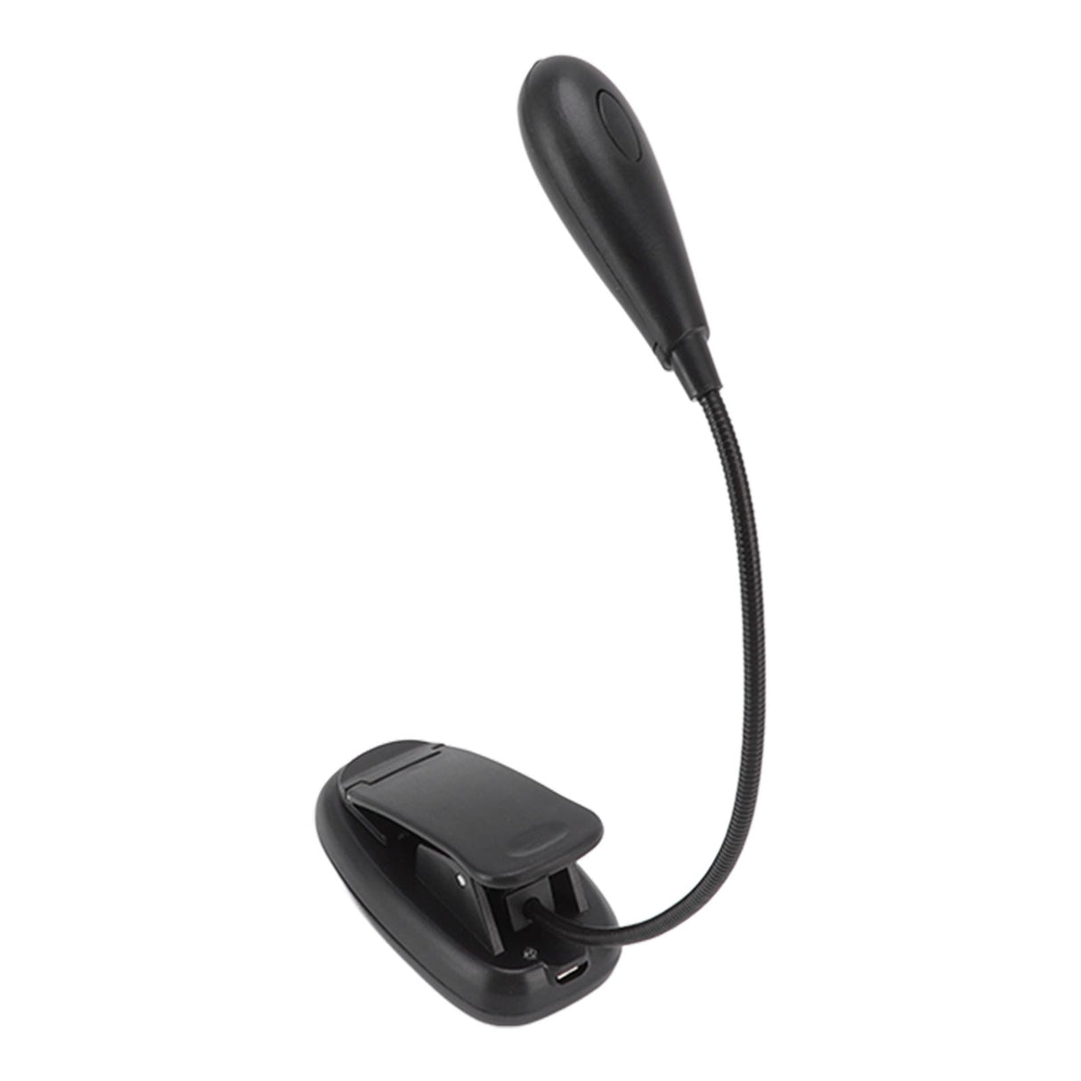 Clip On Light Black 9 Level 7 Lamps Foldable Flexible Gooseneck USB Rechargeable LED Clip Table Reading Lamp