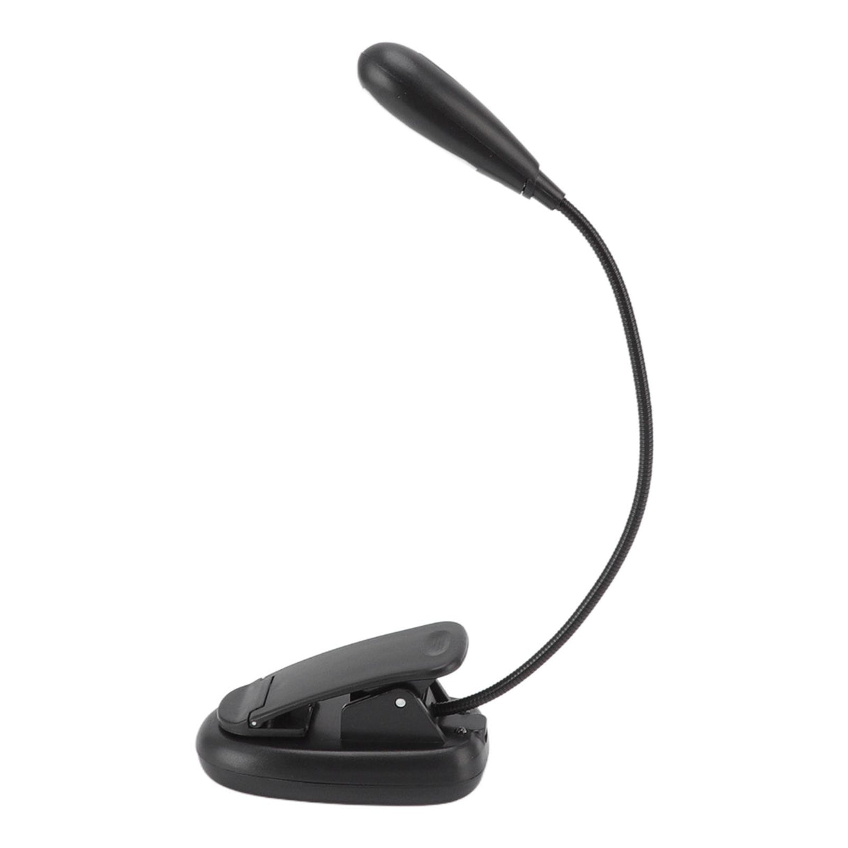 Clip On Light Black 9 Level 7 Lamps Foldable Flexible Gooseneck USB Rechargeable LED Clip Table Reading Lamp