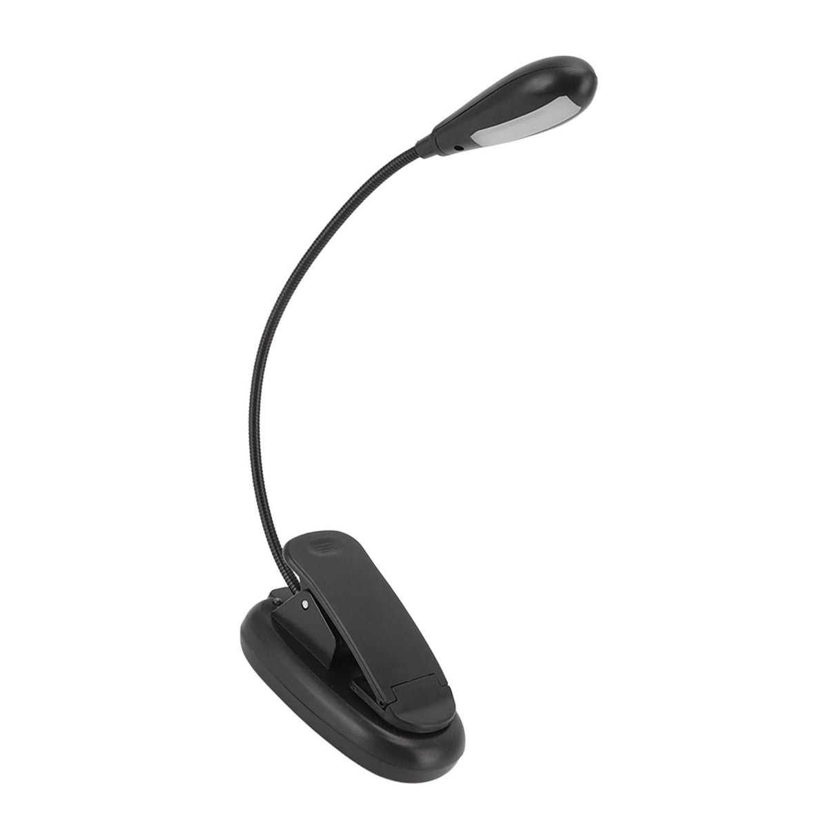 Clip On Light Black 9 Level 7 Lamps Foldable Flexible Gooseneck USB Rechargeable LED Clip Table Reading Lamp