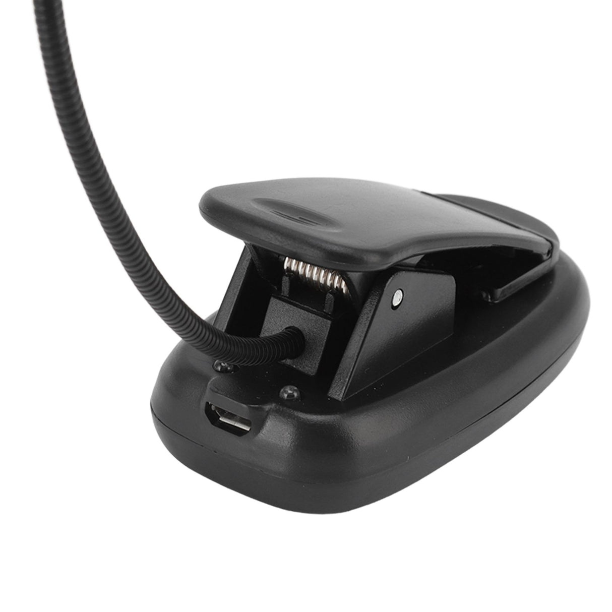Clip On Light Black 9 Level 7 Lamps Foldable Flexible Gooseneck USB Rechargeable LED Clip Table Reading Lamp