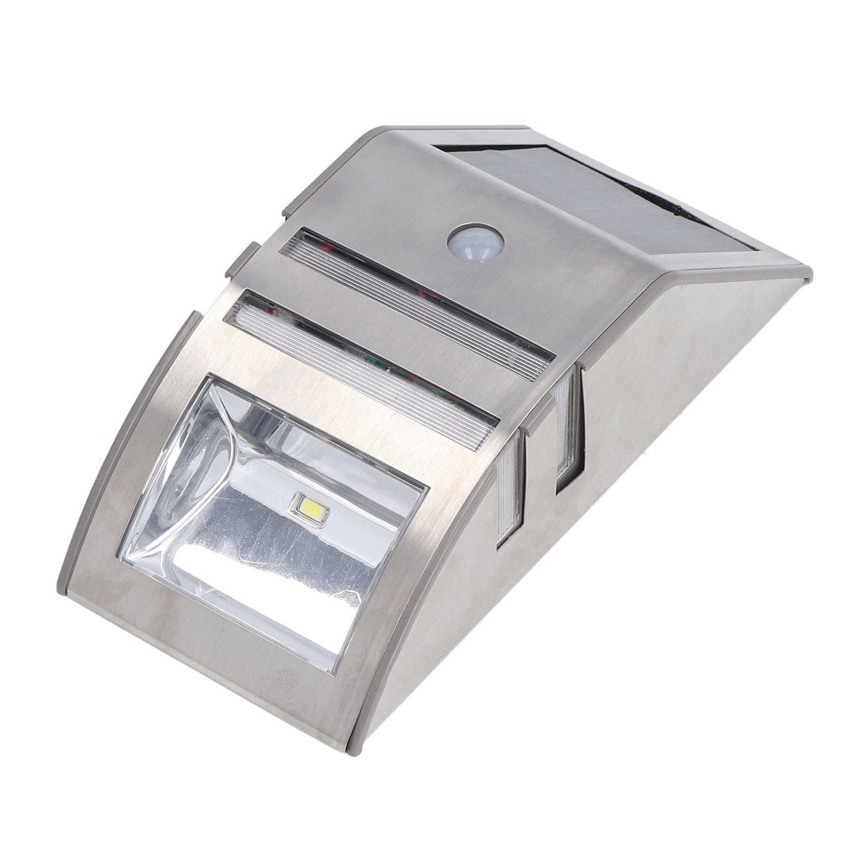 Solar Wall Lamp PIR Human Body Induction High Sensitivity White Light 40LM Stainless Steel Solar Wall Light