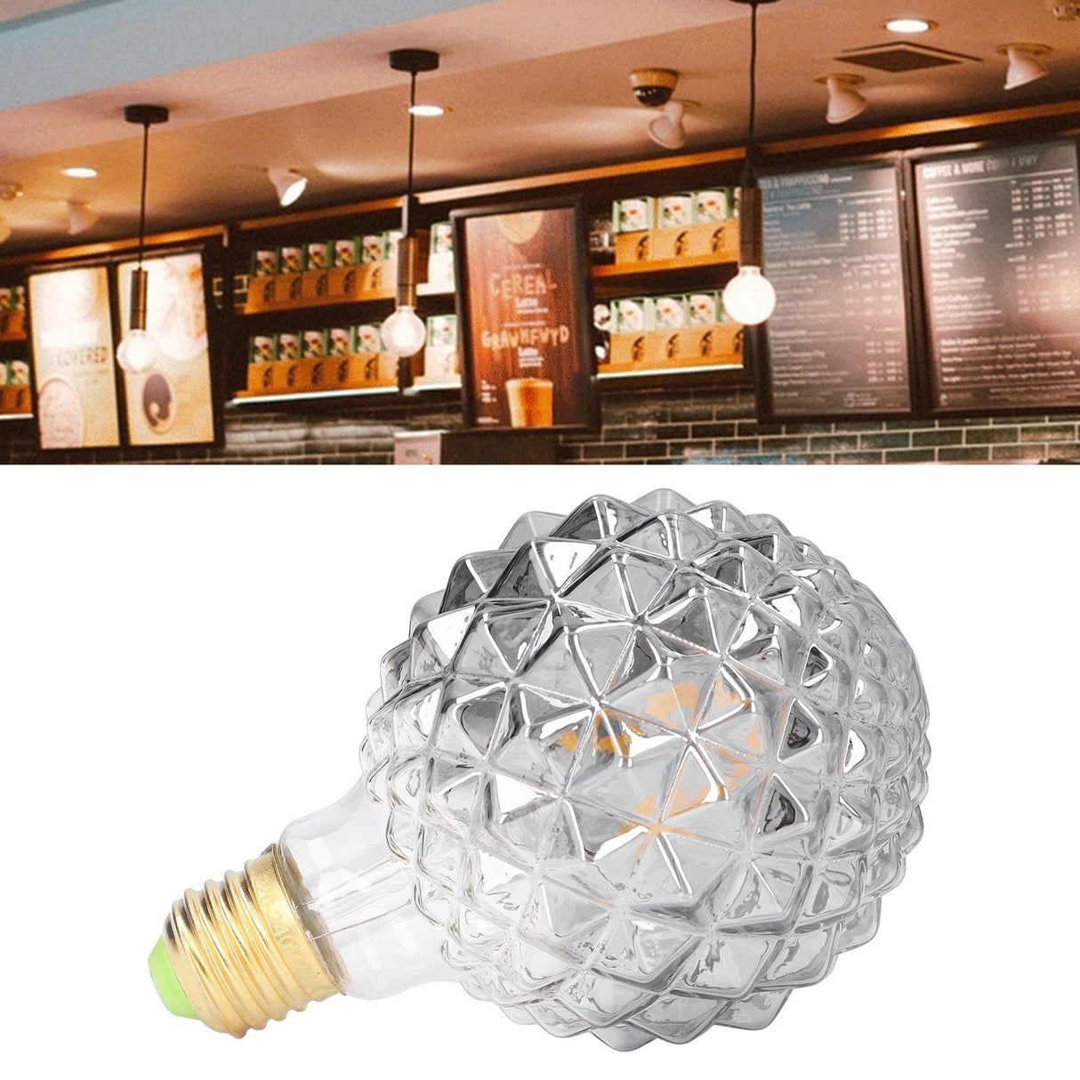 G95 Vintage Light Bulb 4W Warm Light 2700K Pineapples Appearance Filament Light Bulb for Living Room Dining Room 220V