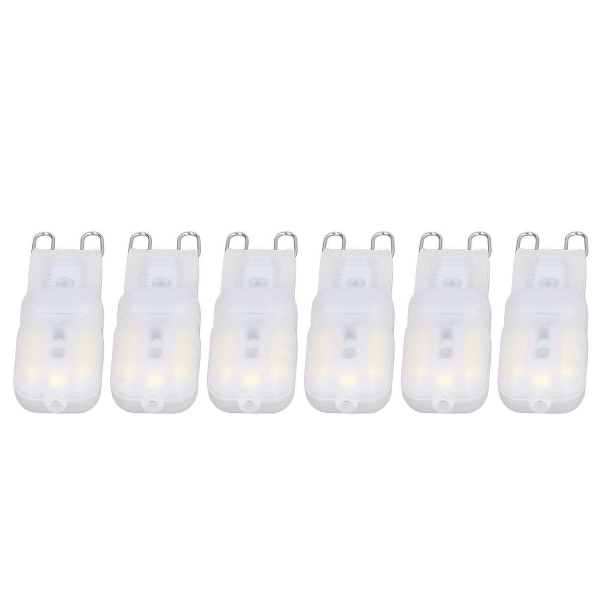 6Pcs G9 LED Light Bulbs Dimmable 3W Energy Saving 360 Degree Light Light Bulb for Ceiling Lamps and Pendant Lamps White Light 110-140V