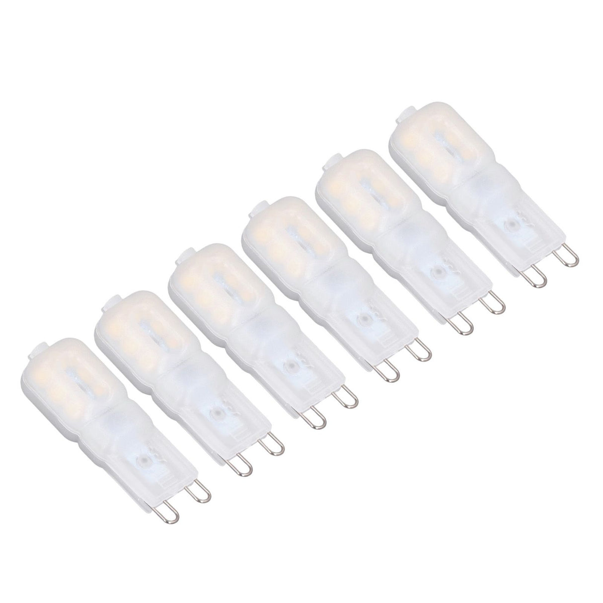 6Pcs G9 LED Light Bulbs Dimmable 3W Energy Saving 360 Degree Light Light Bulb for Ceiling Lamps and Pendant Lamps Natural White 110-140V