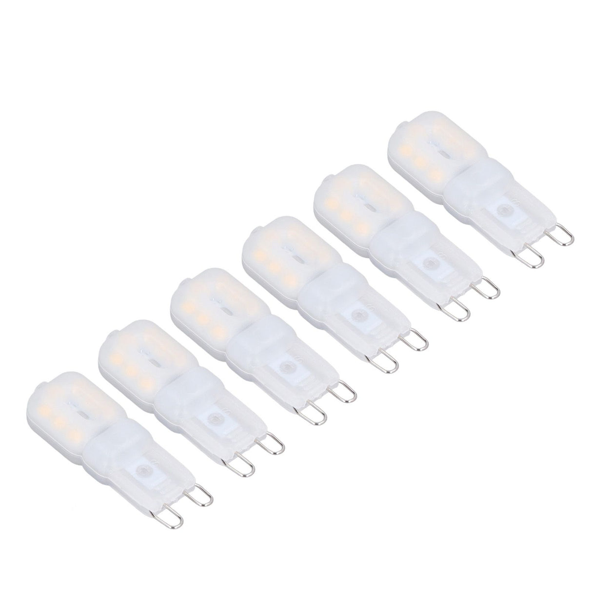 6Pcs G9 LED Light Bulbs Dimmable 3W Energy Saving 360 Degree Light Light Bulb for Ceiling Lamps and Pendant Lamps Warm White 220-240V