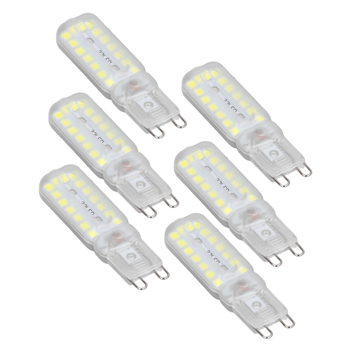 6pcs G9 LED Bulbs 7W Dimmable 360° Illumination Replacement Light Bulb for Wall Desk Cabinet Lamp White Light 220-240V