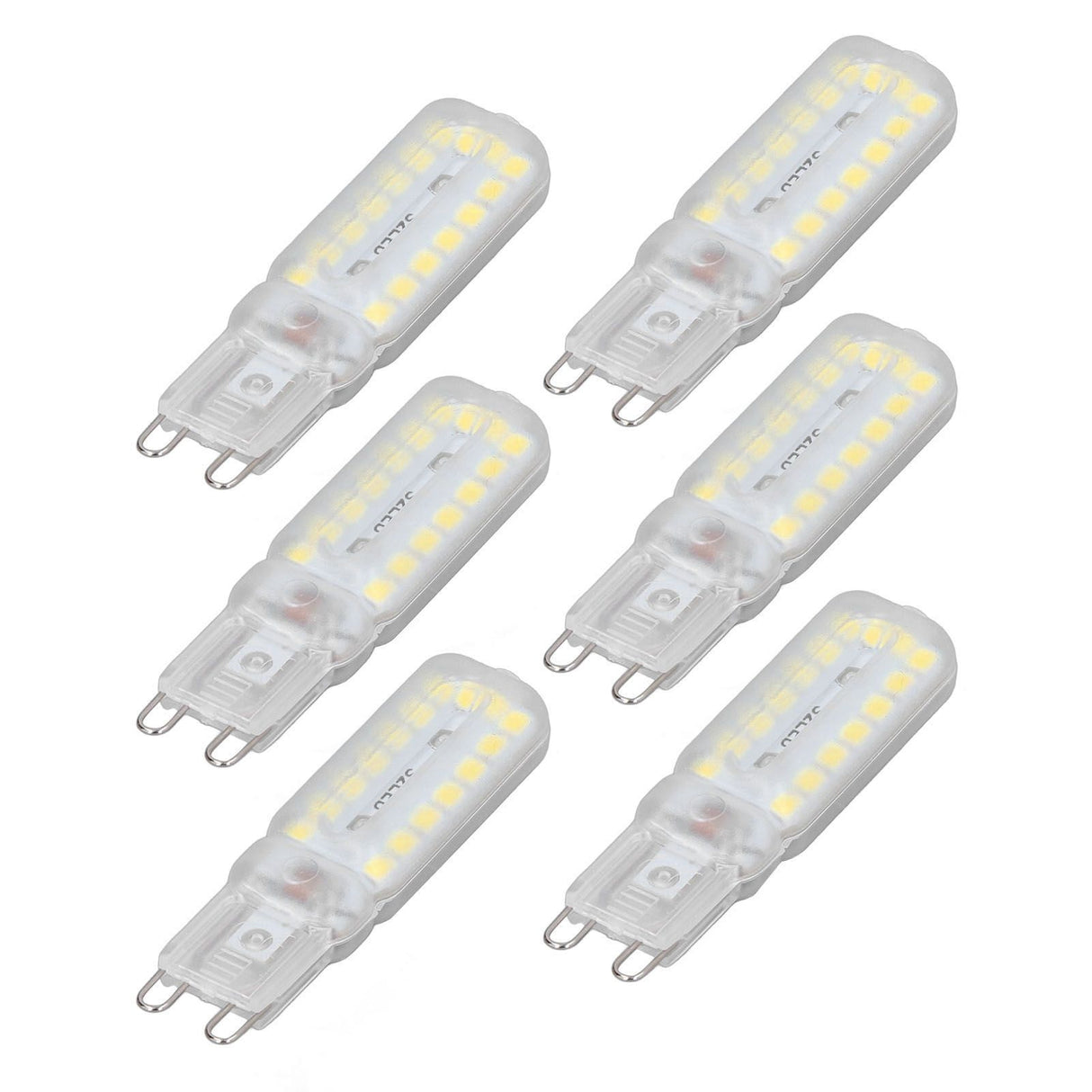 6pcs G9 LED Bulbs 7W Dimmable 360° Illumination Replacement Light Bulb for Wall Desk Cabinet Lamp Natural White 220-240V