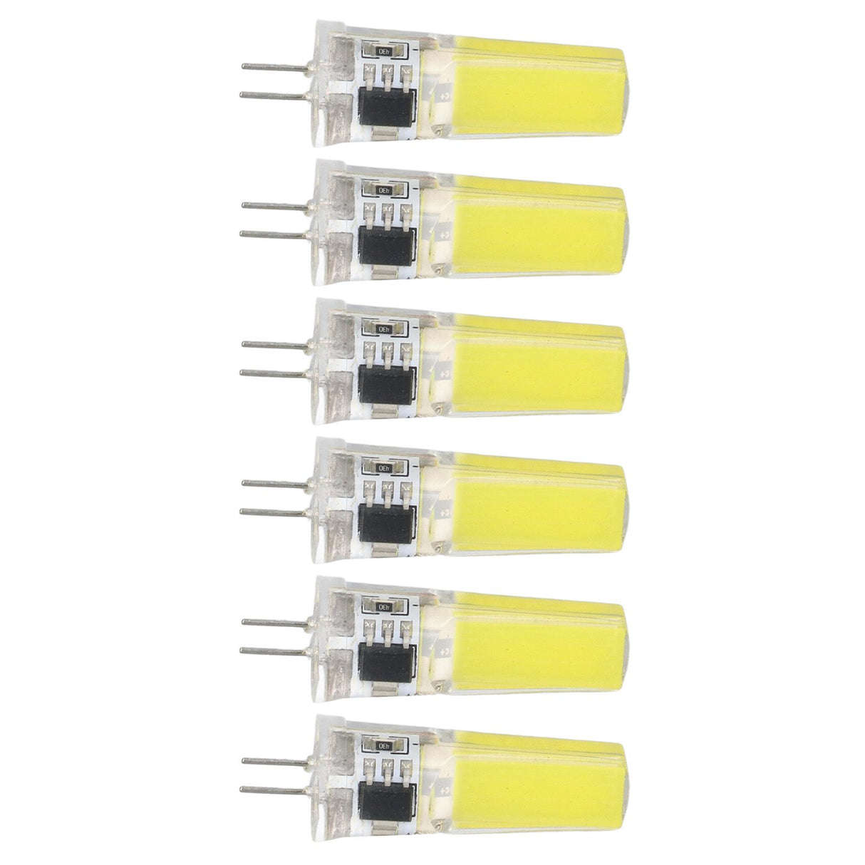 6 Pieces G4 LED Bulbs 9W Dimmable COB Lamp 500LM for Home Ceiling Landscape Chandelier Lamps 6500K White Light