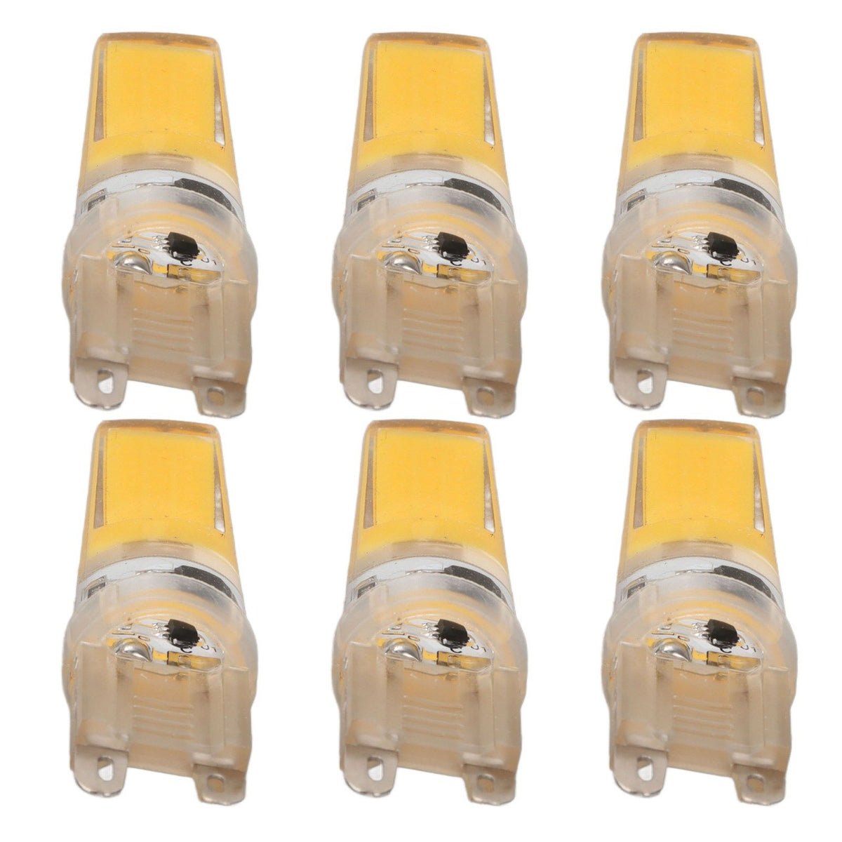 6pcs G9 LED Light Bulb COB Dimmable Professional G9 LED Bulb Replacement for Wall Lamps Table Lamps 220V Warm Light