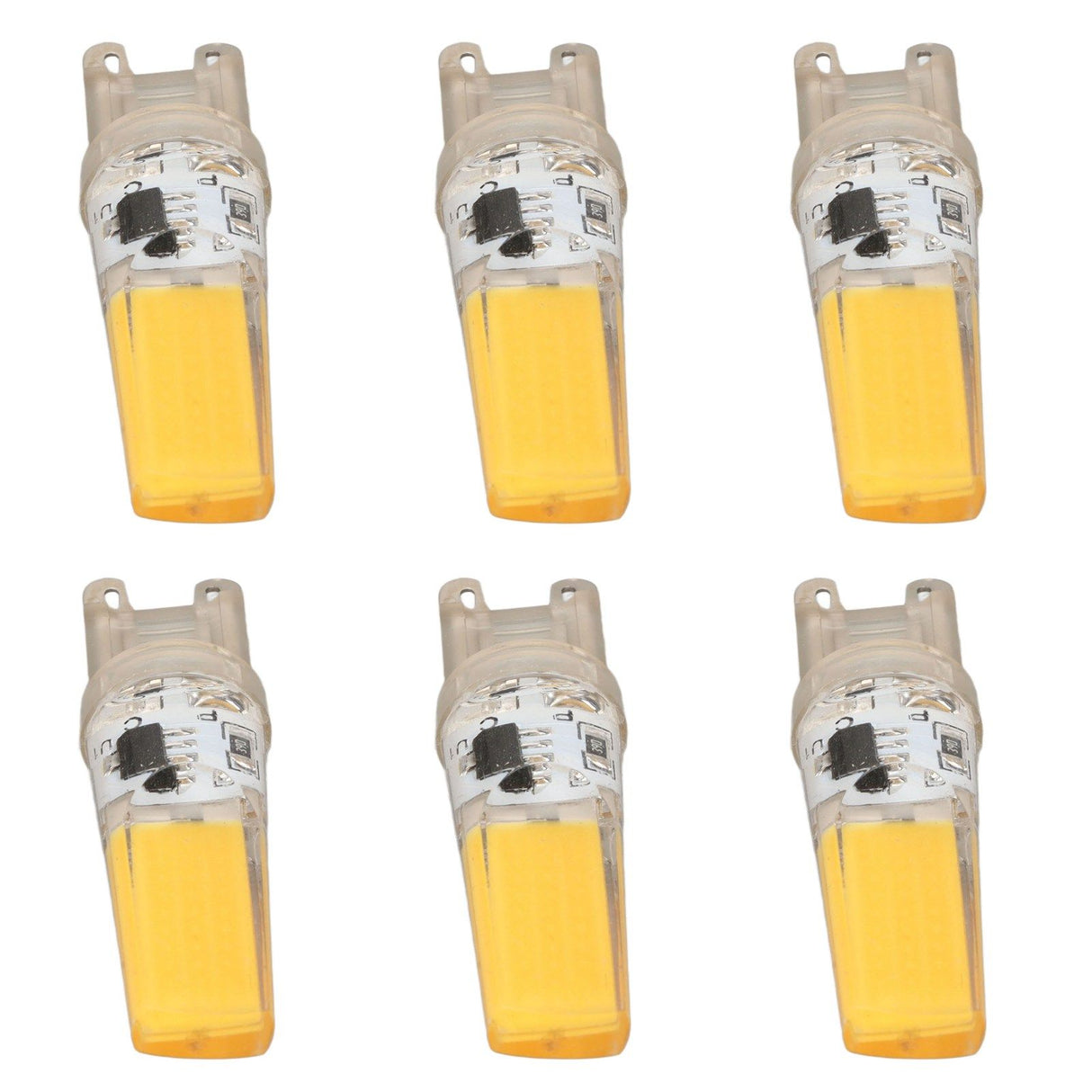 6pcs G9 LED Light Bulb COB Dimmable Professional G9 LED Bulb Replacement for Wall Lamps Table Lamps 220V Warm Light