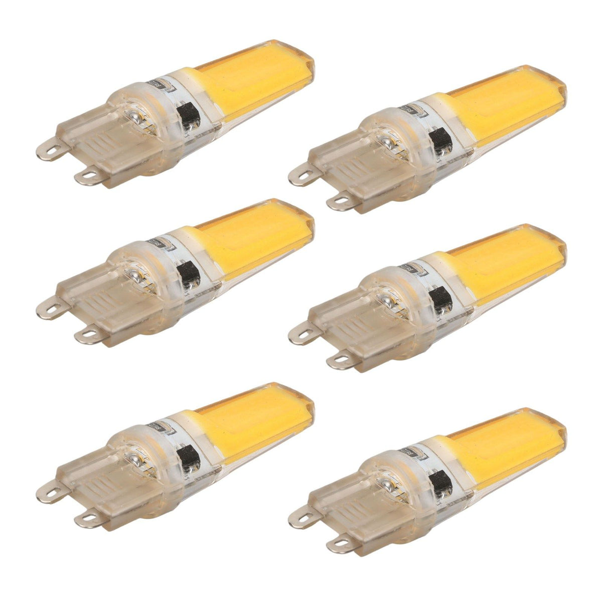 6pcs G9 LED Light Bulb COB Dimmable Professional G9 LED Bulb Replacement for Wall Lamps Table Lamps 220V Warm Light
