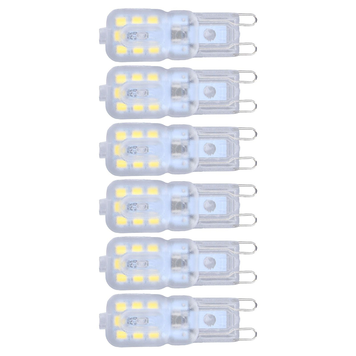 G9 Bulb Dimmable Eye Protection Energy Saving 14 LEDs 3W Light Bulb for Chandelier Table Lamp 6pcs White Light 220V