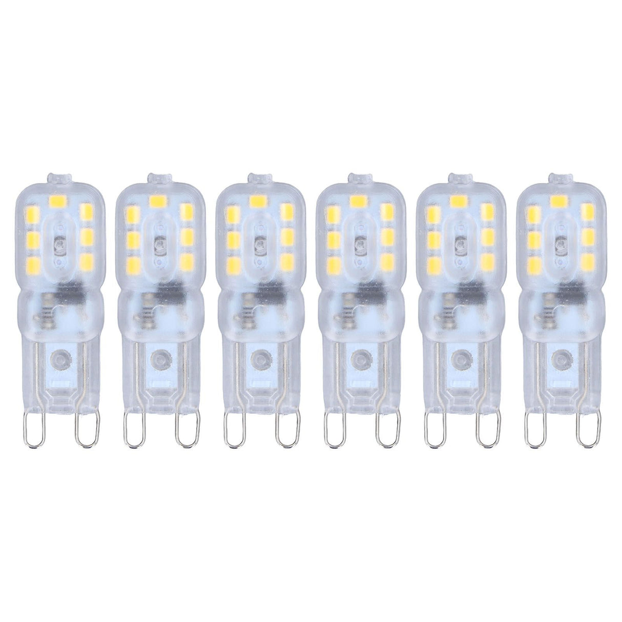G9 Bulb Dimmable Eye Protection Energy Saving 14 LEDs 3W Light Bulb for Chandelier Table Lamp 6pcs Natural Light 220V