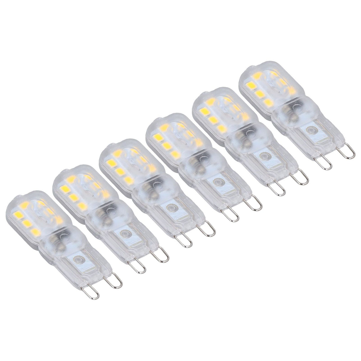 G9 Bulb Dimmable Eye Protection Energy Saving 14 LEDs 3W Light Bulb for Chandelier Table Lamp 6pcs Natural Light 110V