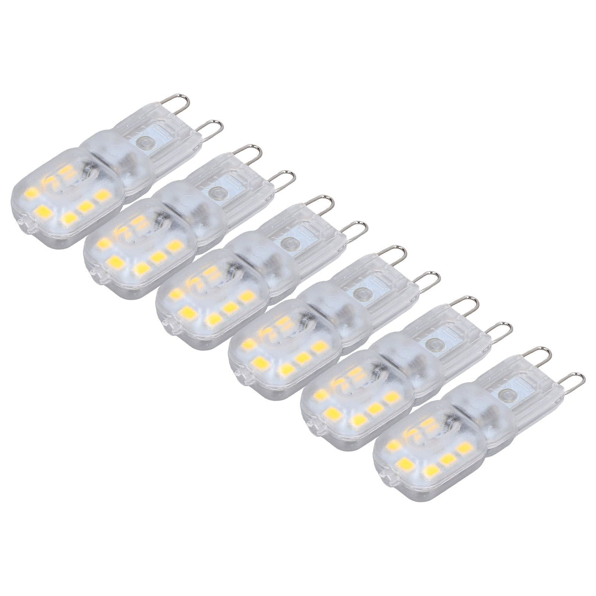 G9 Bulb Dimmable Eye Protection Energy Saving 14 LEDs 3W Light Bulb for Chandelier Table Lamp 6pcs Natural Light 110V