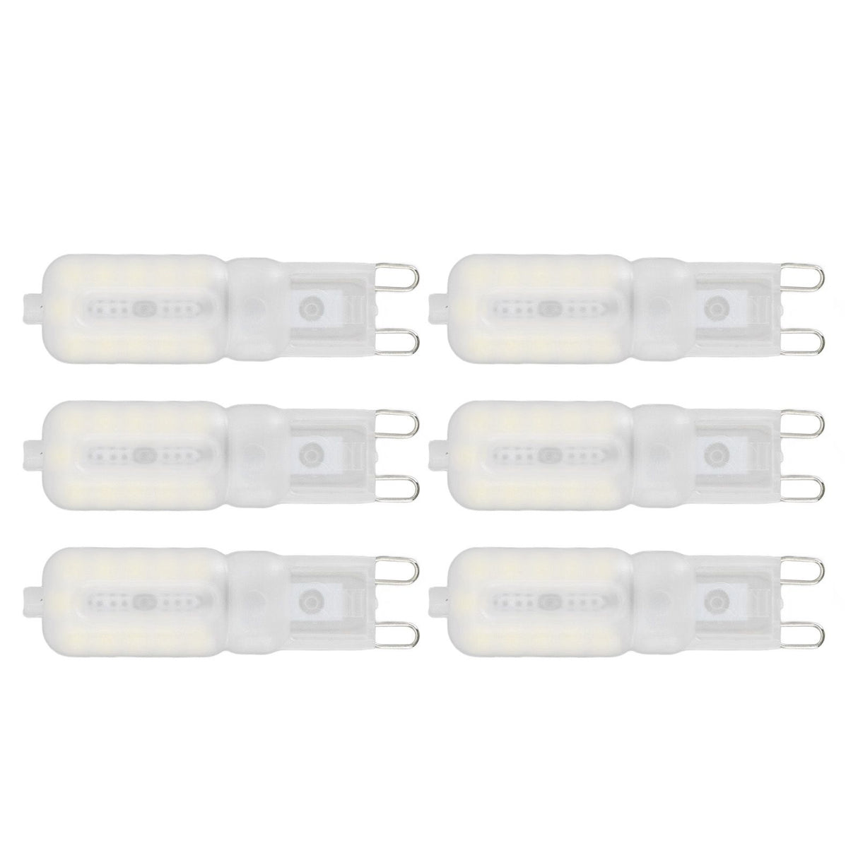 G9 Light Bulb Dimmable Eye Protection Energy Saving 5W 22 LED Small Bulbs for Ceiling Lamp Desk Lamp 6pcs White Light 220V