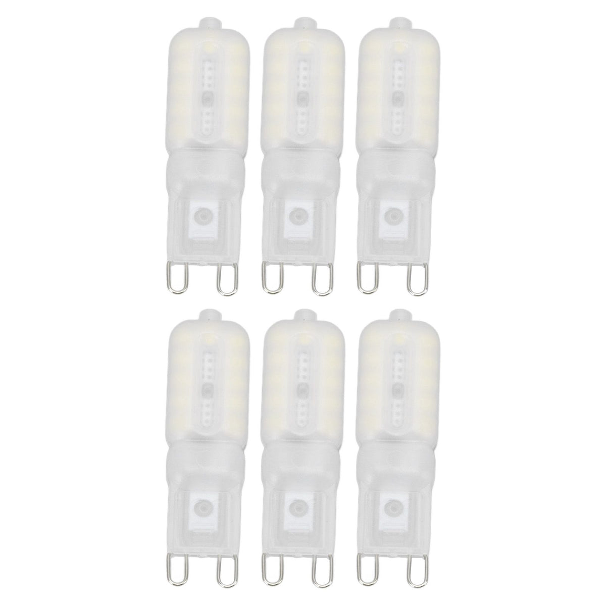 G9 Light Bulb Dimmable Eye Protection Energy Saving 5W 22 LED Small Bulbs for Ceiling Lamp Desk Lamp 6pcs White Light 220V