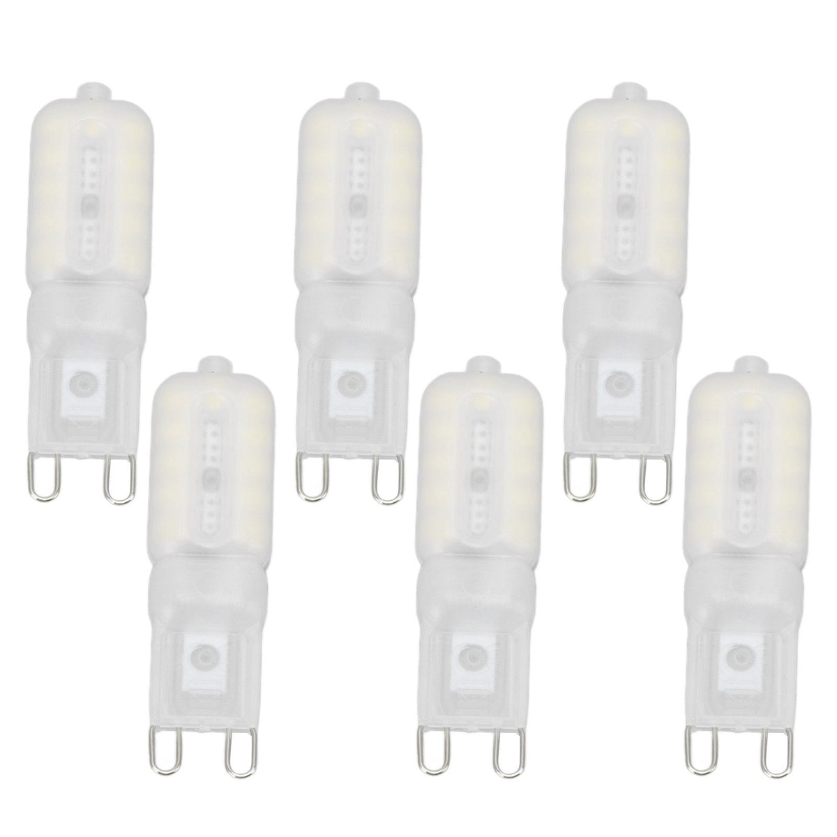 G9 Light Bulb Dimmable Eye Protection Energy Saving 5W 22 LED Small Bulbs for Ceiling Lamp Desk Lamp 6pcs White Light 220V