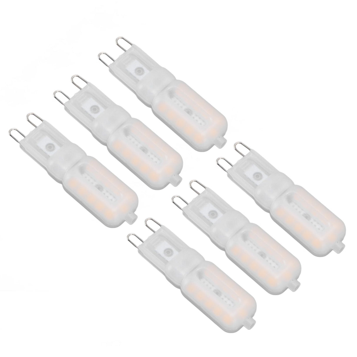 G9 Light Bulb Dimmable Eye Protection Energy Saving 5W 22 LED Small Bulbs for Ceiling Lamp Desk Lamp 6pcs Warm Light 220V