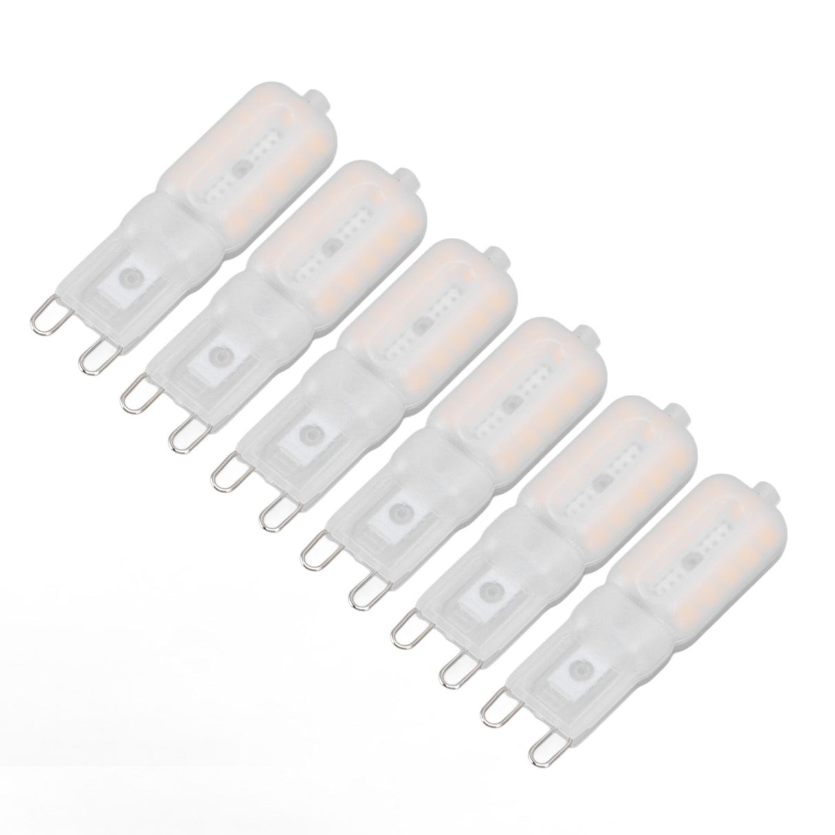 G9 Light Bulb Dimmable Eye Protection Energy Saving 5W 22 LED Small Bulbs for Ceiling Lamp Desk Lamp 6pcs Warm Light 220V