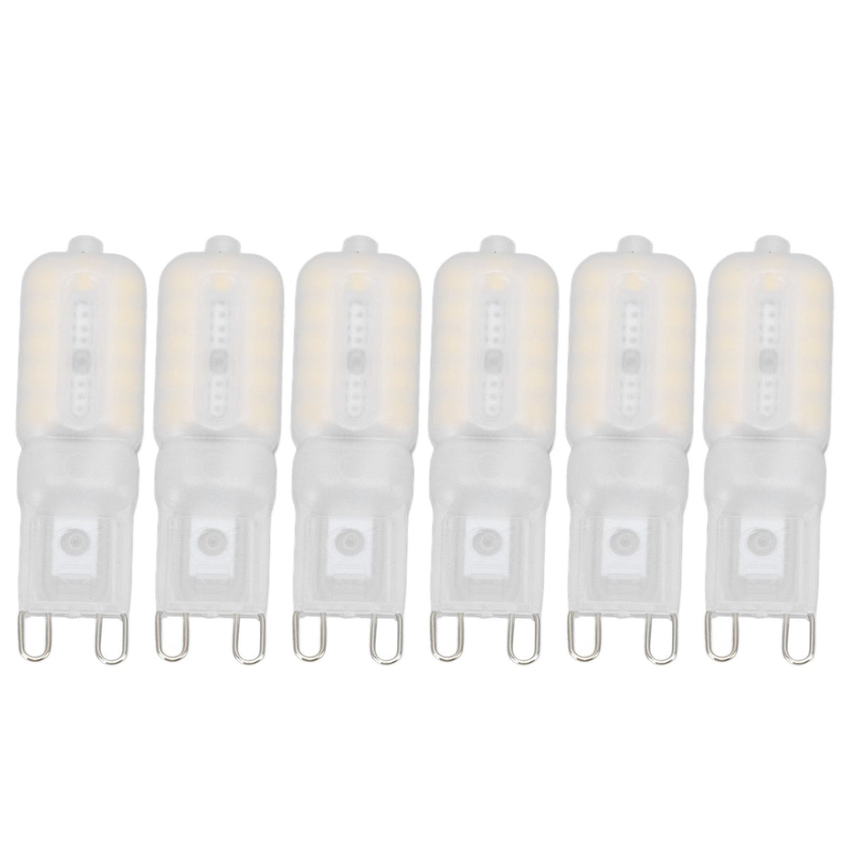 G9 Light Bulb Dimmable Eye Protection Energy Saving 5W 22 LED Small Bulbs for Ceiling Lamp Desk Lamp 6pcs Natural Light 220V