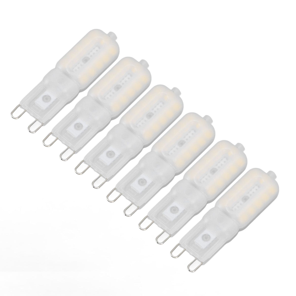 G9 Light Bulb Dimmable Eye Protection Energy Saving 5W 22 LED Small Bulbs for Ceiling Lamp Desk Lamp 6pcs Natural Light 220V